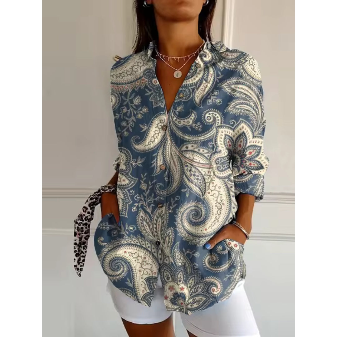 RIA™️ | CASUAL BLOUSE WITH FLORAL PRINT