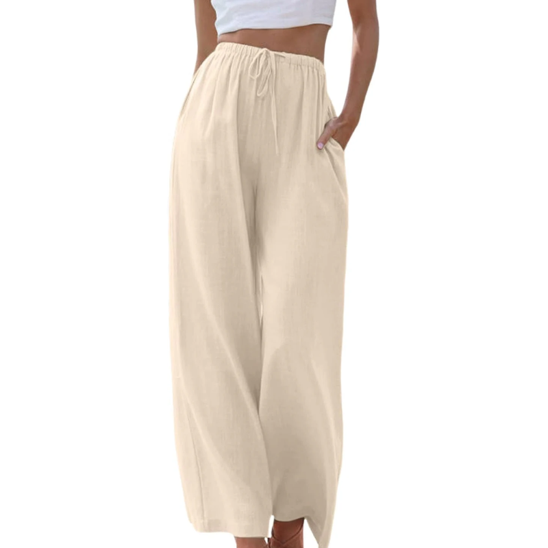 ADELINE™️  I  ELEGANT COTTON AND LINEN TROUSERS