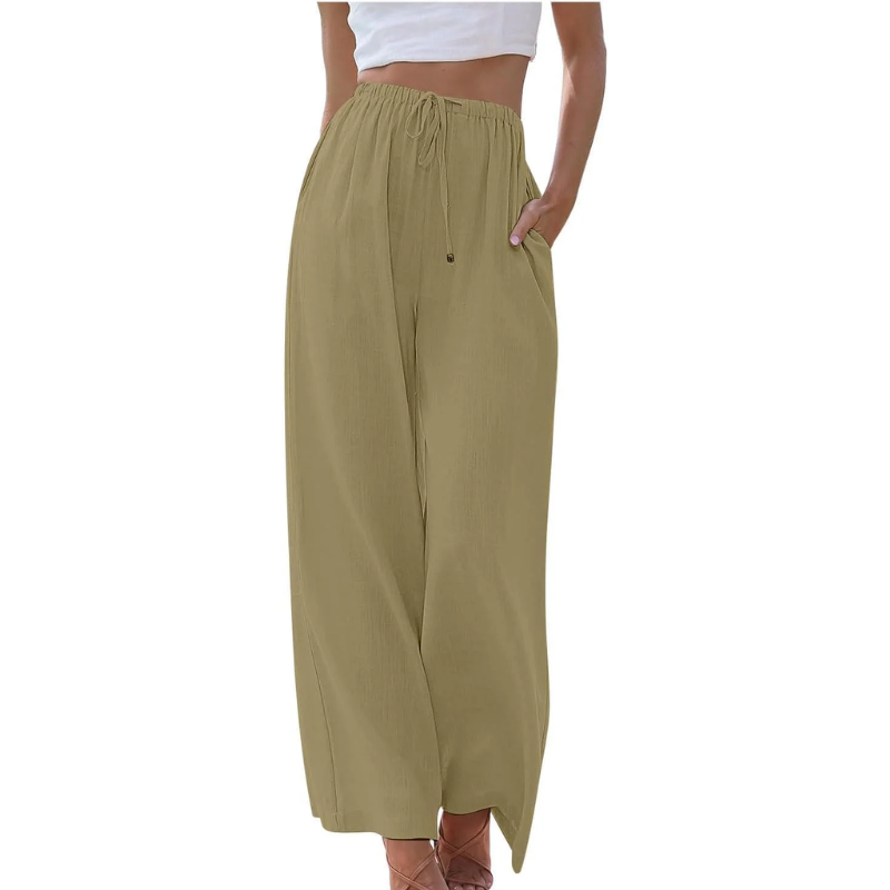 ADELINE™️  I  ELEGANT COTTON AND LINEN TROUSERS