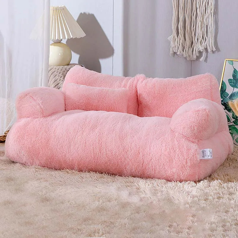 SnugNest | Soft fleece animal sofa